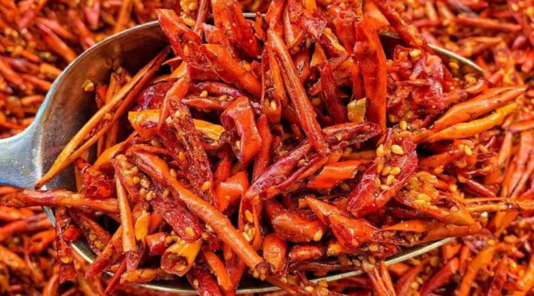 Spicy Snacks: Chili Boys Crispy Thai Chilies & Sesame Seeds