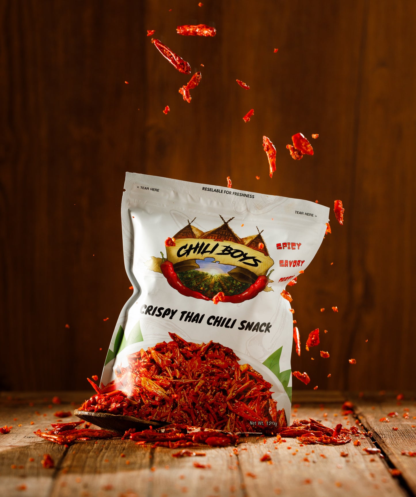 Snack Crujiente De Chile Tailandés - 120g 