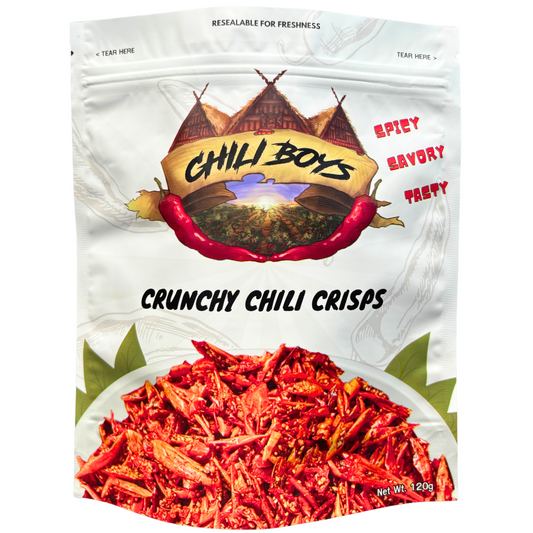 Crunchy Chili Crisps with Sesame Seeds, Ready To Eat - 120g.